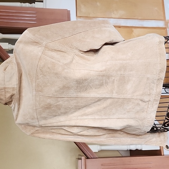 2 pc For Joseph Suede Jacket & XX3 Sheer Strawberry Top BUNDLE 2 PIECE both sz S - Picture 10 of 17